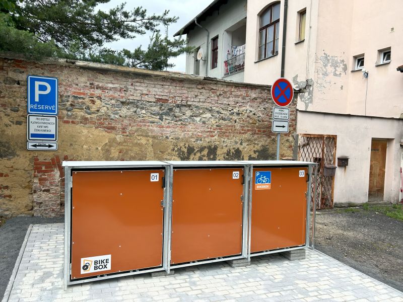 Bike Box - Česká Kamenice, Jakubské náměstí